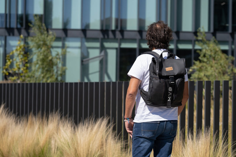 Xclusive Laptop Vegan Backpack black