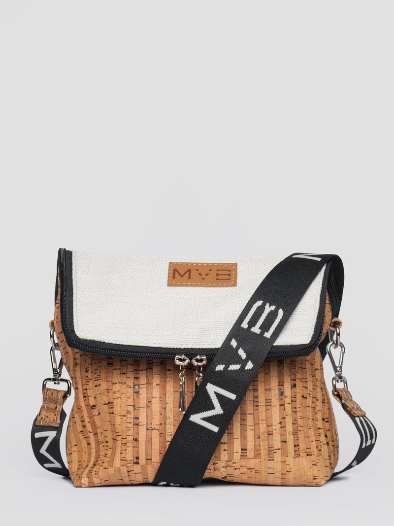 Double-Sided Crossbody Flop Bag soft natural
