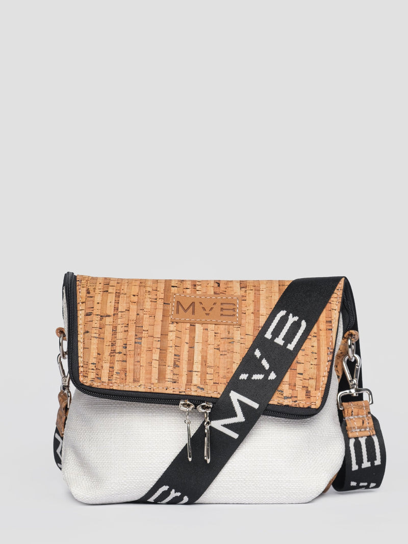 Double-Sided Crossbody Flop Bag soft natural