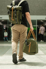 Xcape Vegan Leather Duffle Bag green