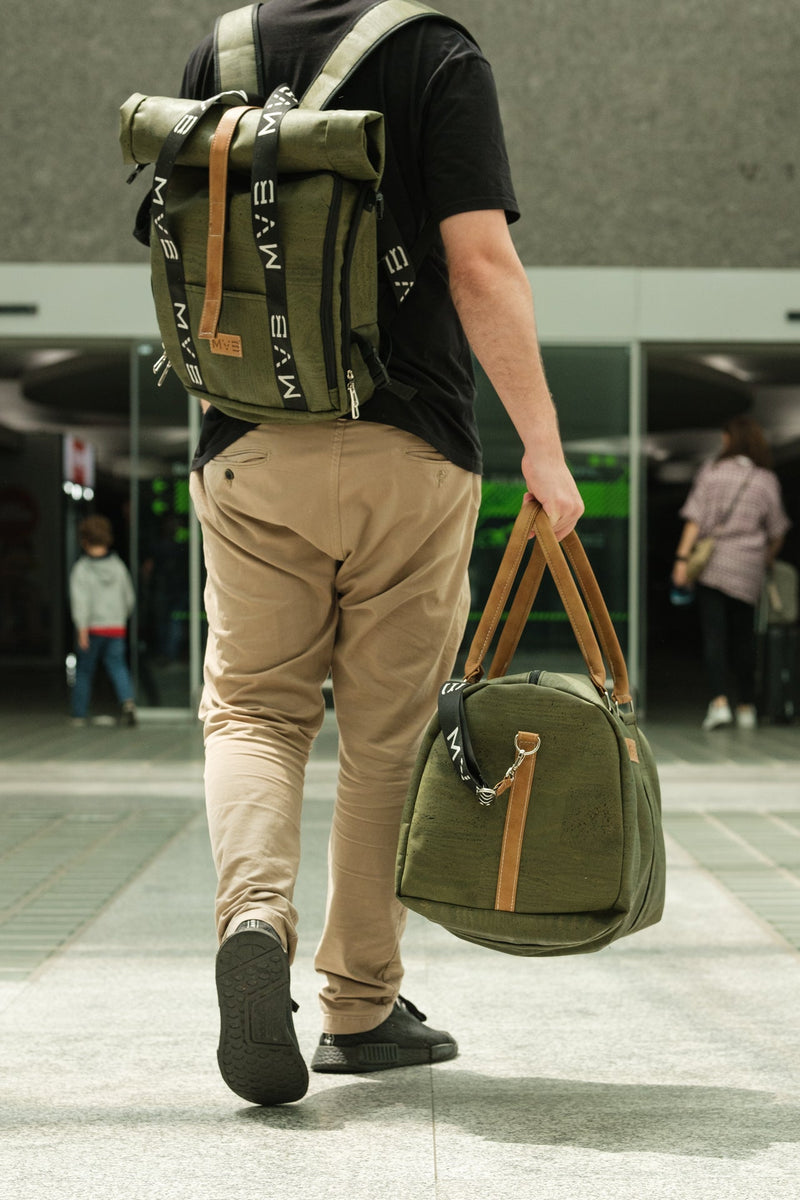 Xplorer vegan backpack for travel green