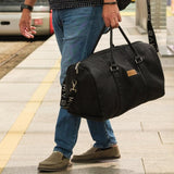 Xcape Vegan Leather Duffle Bag black