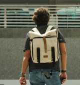 Xplorer vegan backpack for travel white