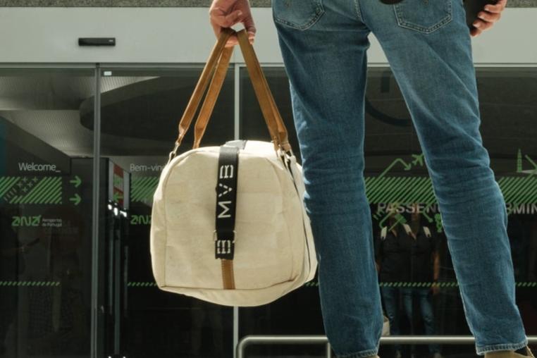 Xcape Vegan Leather Duffle Bag white