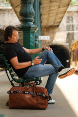 Xcape Vegan Leather Duffle Bag croco