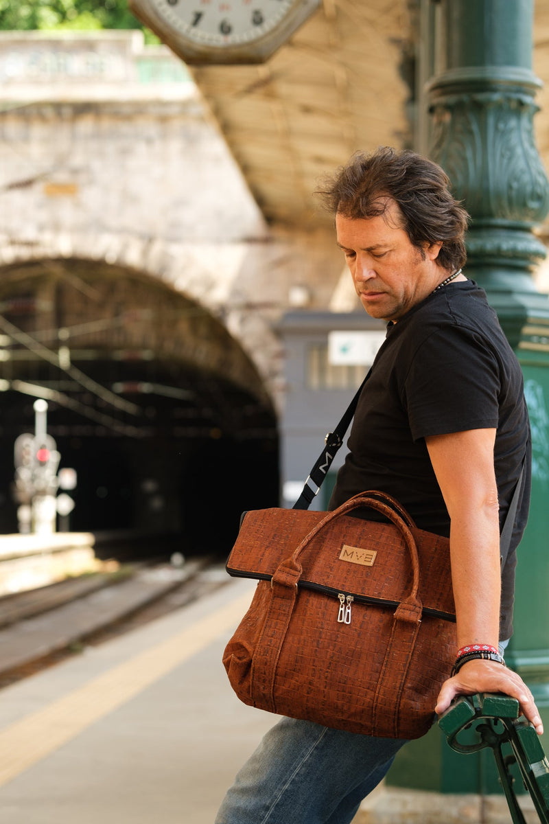 Versa Cork Messenger bag - Versa croco