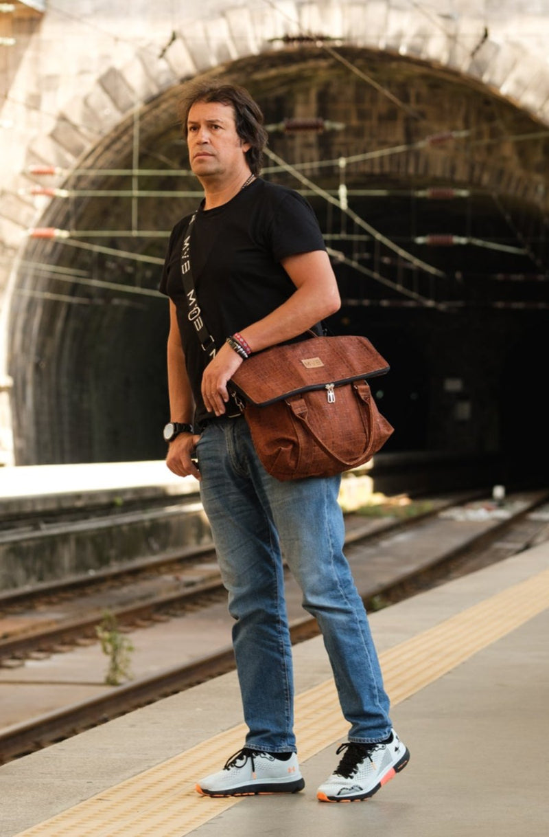 Versa Cork Messenger bag - Versa croco