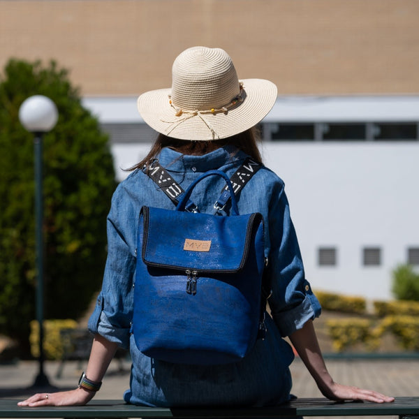 Trio Vegan Backpack Blue