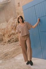 Barbora straight linen pants