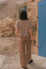 Barbora straight linen pants