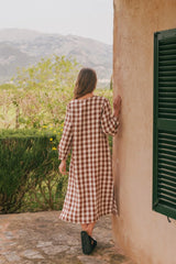 Amalia long-length linen dress