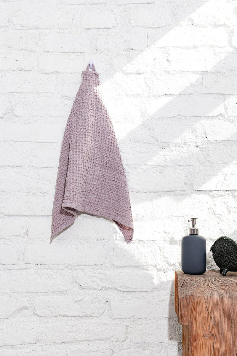 Waffle linen hand towel