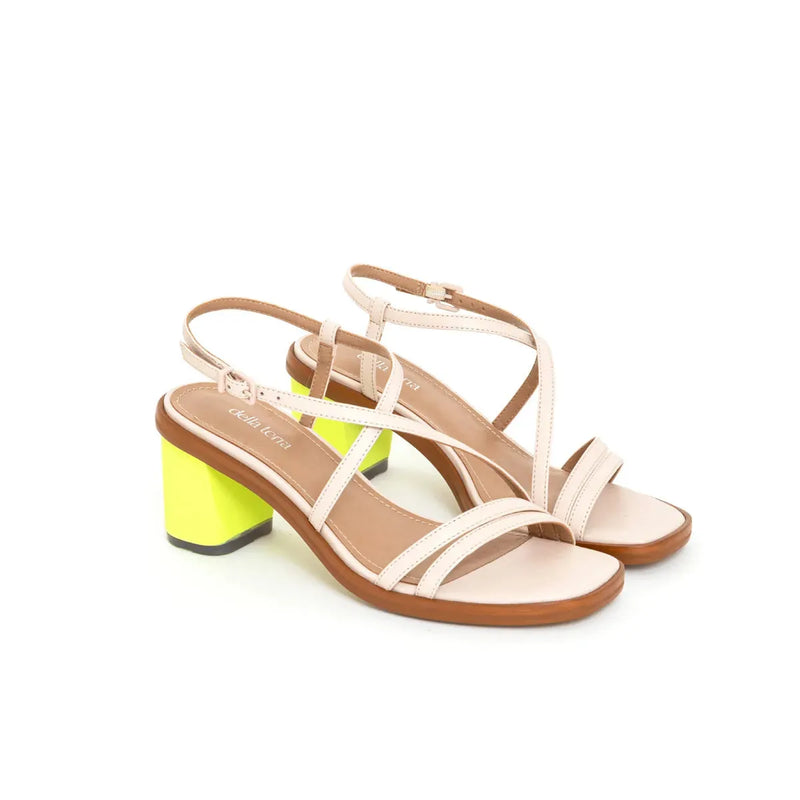 Cassia Vegan Block Heel Strappy Sandal