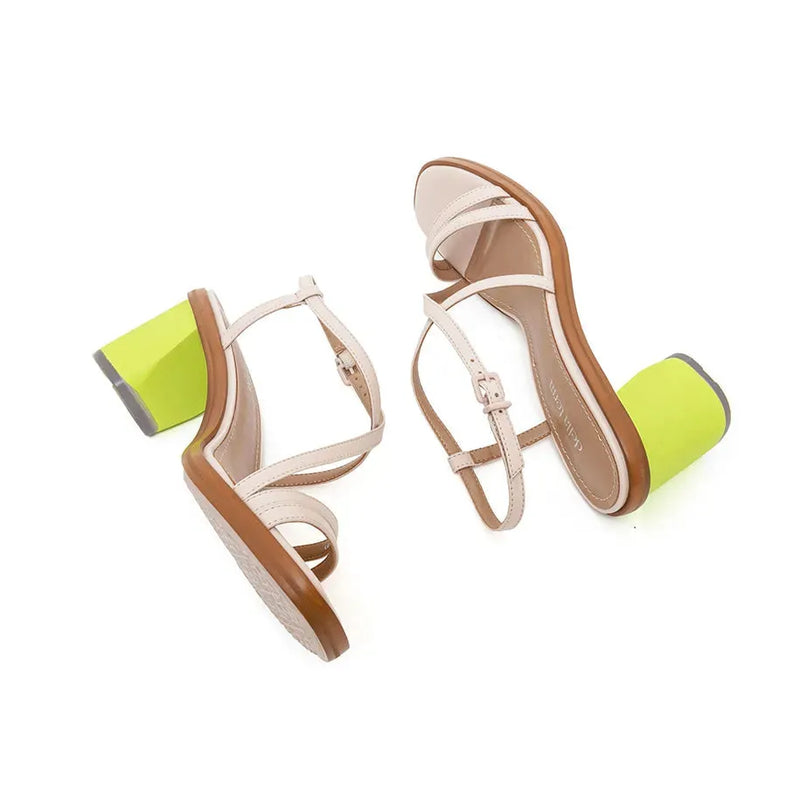 Cassia Vegan Block Heel Strappy Sandal