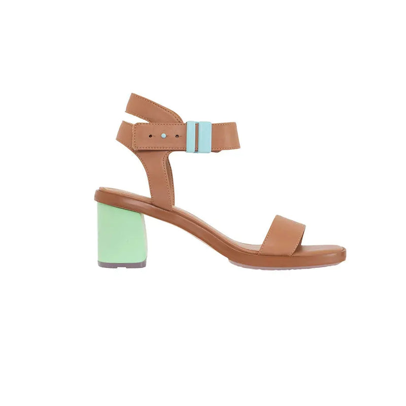 Cora Vegan Block Heel Square Toe Sandals