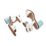 Cora Vegan Block Heel Square Toe Sandals