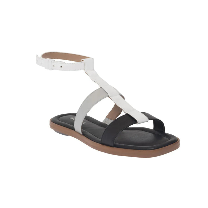 Darya Vegan Flat Gladiator Square Toe Sandals