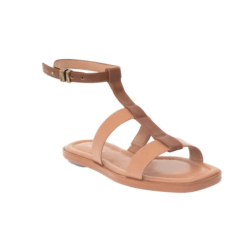 Darya Vegan Flat Gladiator Square Toe Sandals