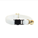 Anypet Large Pure White Cat Collar with Safety Buckle, Bell & Durable Adjustable Strap – Stylish Comfortable Pet Accessory for Cats