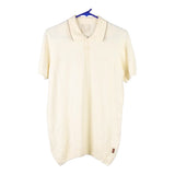 Vintage yellow Unbranded Polo Shirt - mens medium