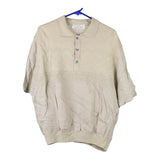 Vintage beige Unbranded Polo Shirt - mens medium