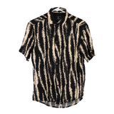 Vintage black Turbo Patterned Shirt - mens medium