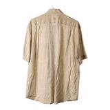 Vintage beige Unbranded Short Sleeve Shirt - mens large