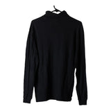 Vintage black Champion Long Sleeve T-Shirt - mens large