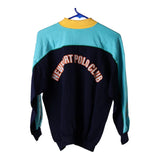 Vintage block colour Newport Polo Club Sport Long Sleeve Polo Shirt - mens small
