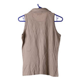 Vintage beige North Pole Polo Shirt - womens medium