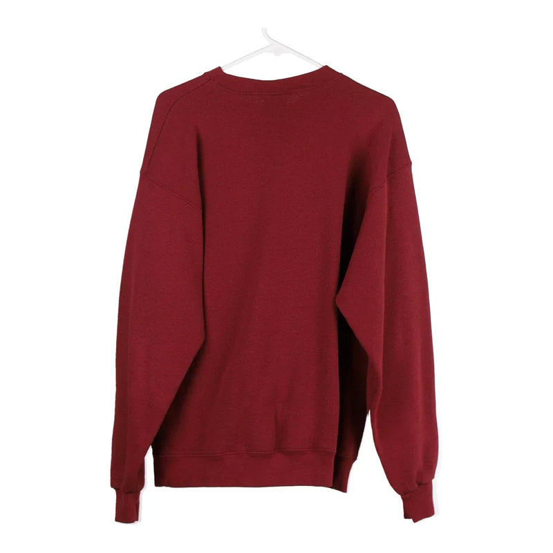 Illinois College La Red Ford Sweatshirt - Large Burgundy Cotton Blend