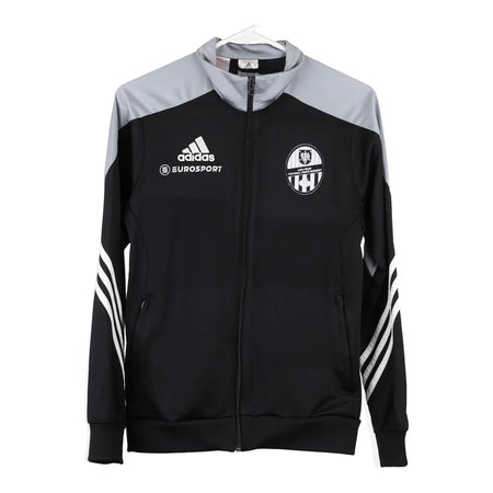 Age 12 Eurosport Lija / Iklin  Adidas Football Track Jacket - XL Black Polyester