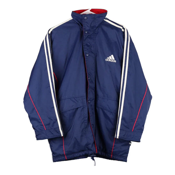 Age 16-18 Adidas Jacket - XL Navy Nylon