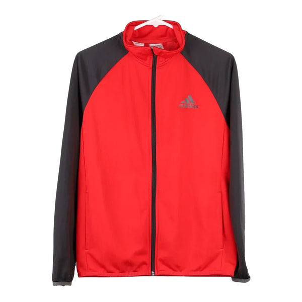 Age 13-14 Adidas Track Jacket - Large Red Polyester