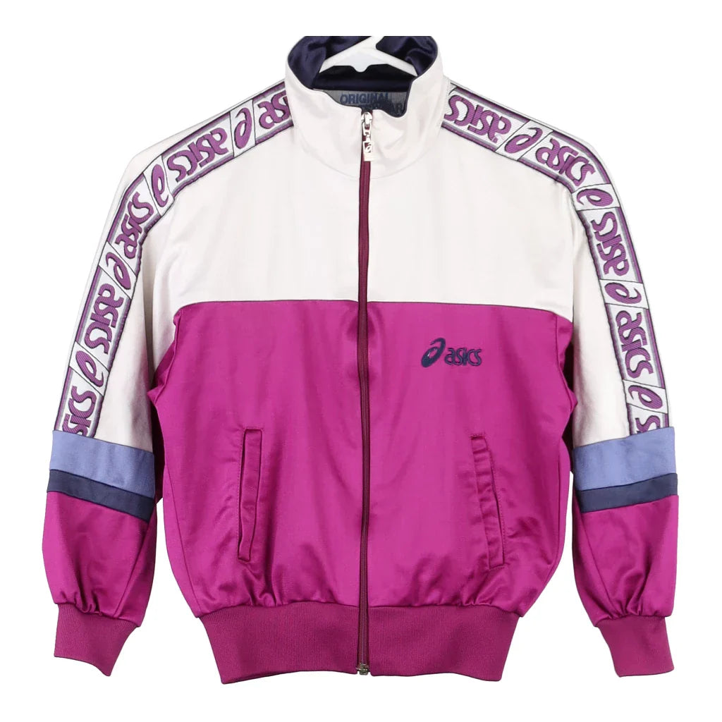Age 5 Asics Track Jacket - Large Block Colour Polyester