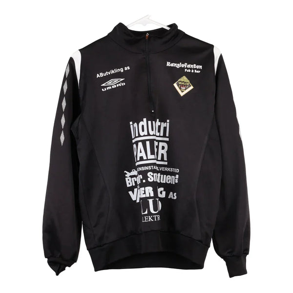 Age 12 Valeer JF Umbro Football 1/4 Zip - XL Black Polyester