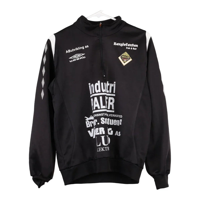 Age 12 Valeer JF Umbro Football 1/4 Zip - XL Black Polyester