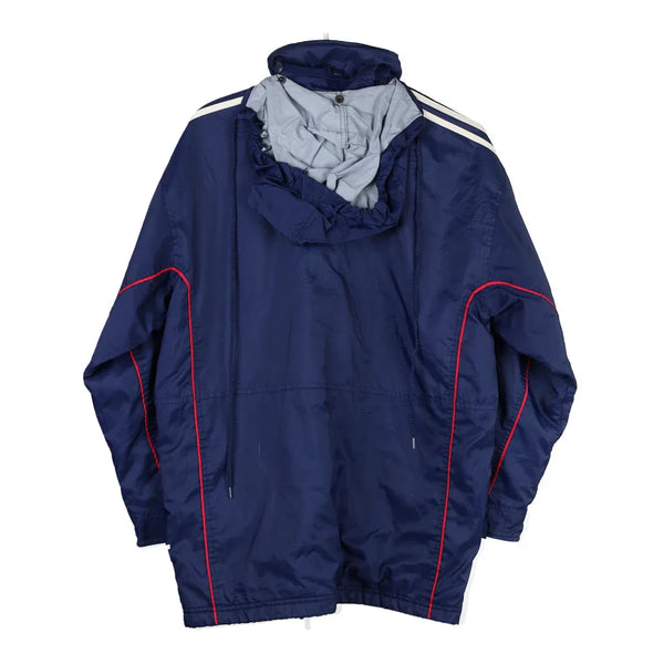 Age 16-18 Adidas Jacket - XL Navy Nylon