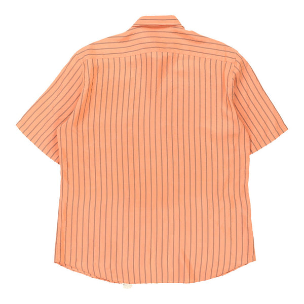 Vintage orange Pancaldi B Short Sleeve Shirt - mens x-large