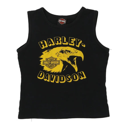 Vintage black Atlanta Georgia Harley Davidson Top - womens small