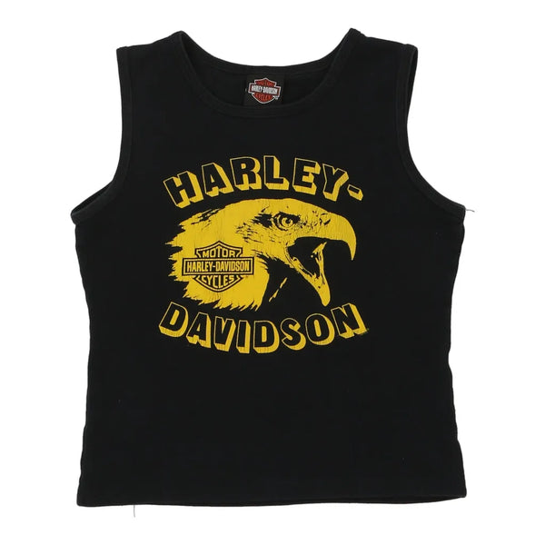 Vintage black Atlanta Georgia Harley Davidson Top - womens small