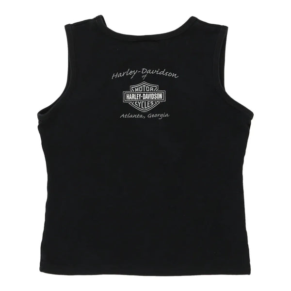 Vintage black Atlanta Georgia Harley Davidson Top - womens small