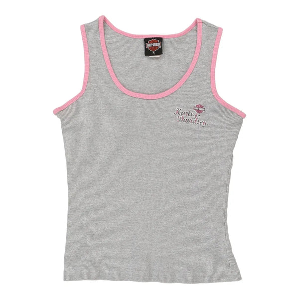 Vintage grey Springfield Ohio Harley Davidson Top - womens x-large