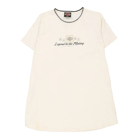 Vintage beige Harley Davidson T-Shirt - womens small