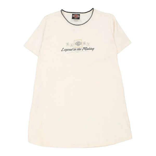 Vintage beige Harley Davidson T-Shirt - womens small