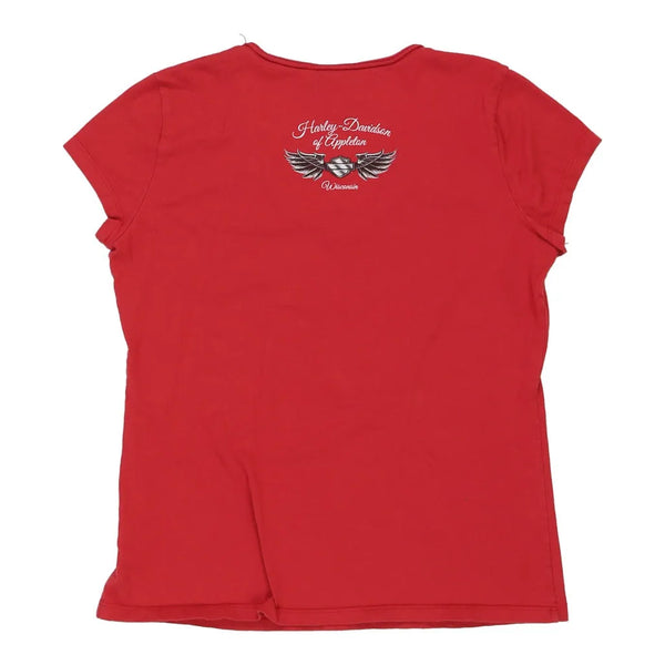 Vintage red Harley Davidson T-Shirt - womens x-large