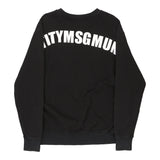 Msgm Sweatshirt - Small Black Cotton