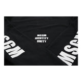 Msgm Sweatshirt - Small Black Cotton