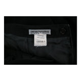 Emporio Armani Skinny Trousers - 28W UK 10 Black Viscose