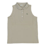 Vintage beige Lacoste Polo Top - womens medium